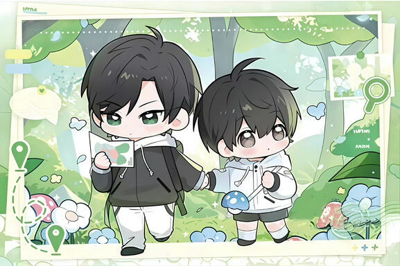 Lu Feng and An Zhe from "Little Mushroom"